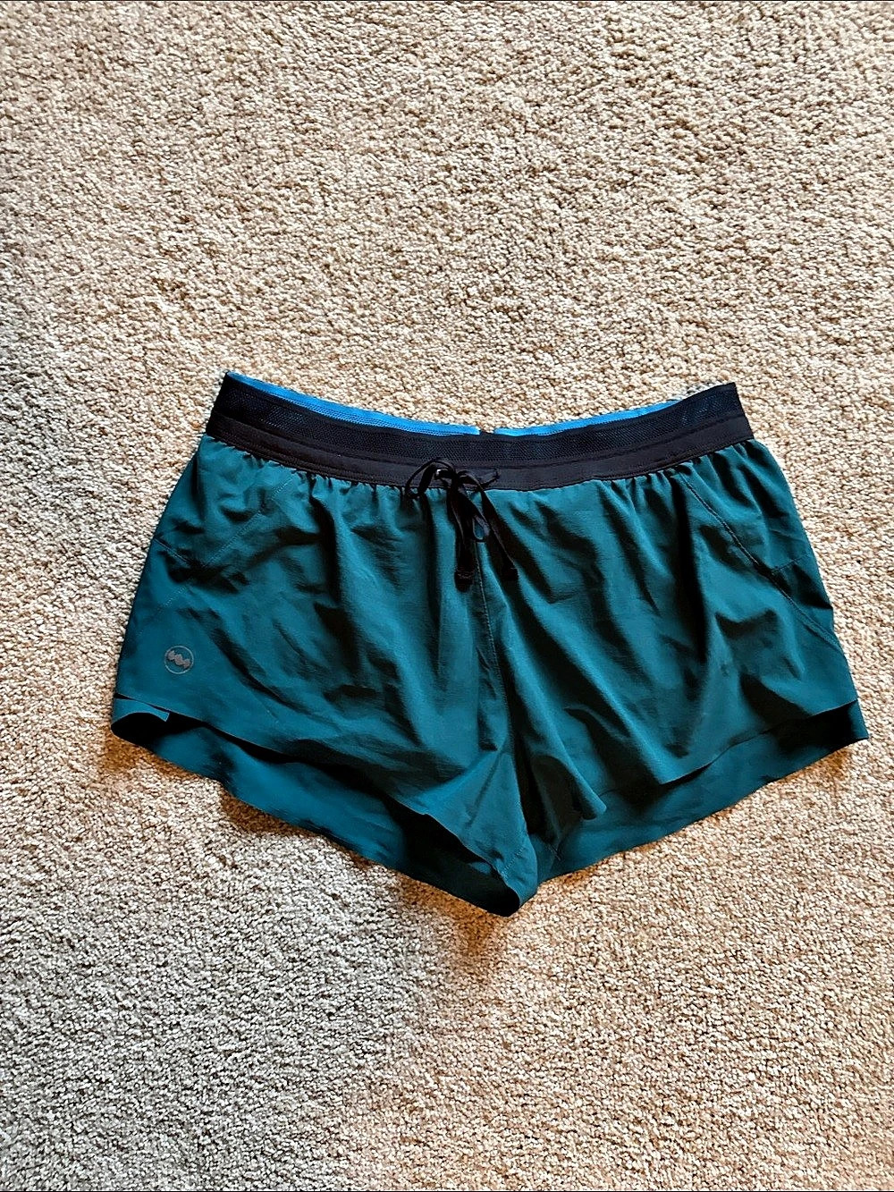 Janji Women’s AFO Athletic Shorts in Teal Size Medium Like New